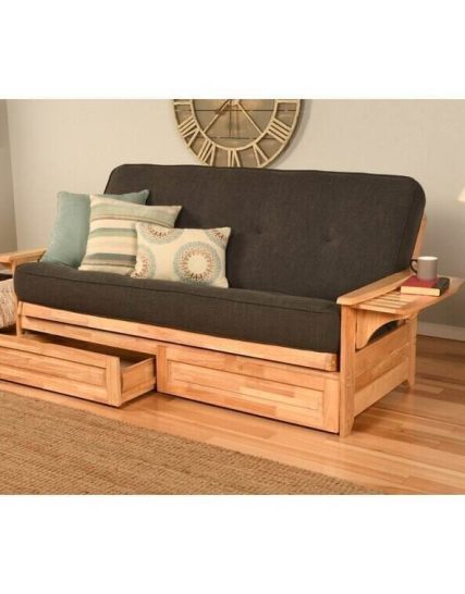 Curated Collection HomePro Full 82'' Wide Tufted Back Futon And Mattress UV Resistant