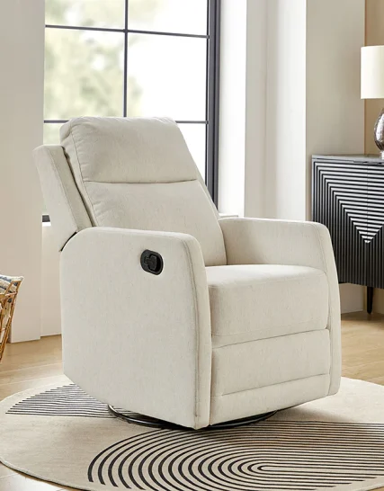 Curated Collection HomePro Flora Swivel Rocker Recliner with Comfort and flexibility Large Capacity