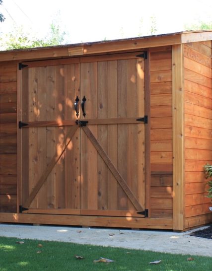 Pro Series DailyUse SpaceSaver 8 ft. W x 4 ft. D Solid Wood Lean-To Tool Shed Adjustable